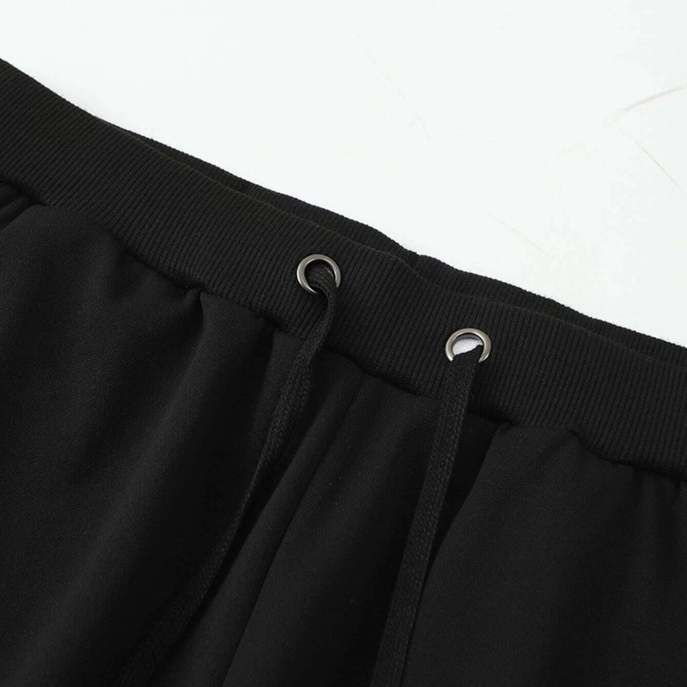 Grey And Black Mens Pullover & Drawstring Sweatpants - Picture 5 of 6